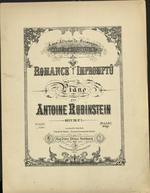 Romance Impromptu pour le Piano par Antoine Rubinstein oeuv. 26, no. 1.
